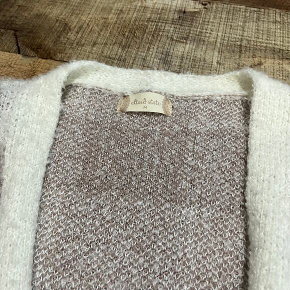 Altar'd State | Women's Beige Cream Plaid Soft Cozy Open Cardigan Sz M - Picture 4 of 4
